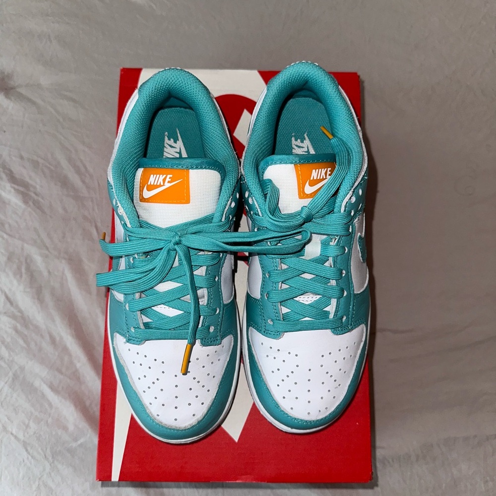 Nike Teal and White Sneakers